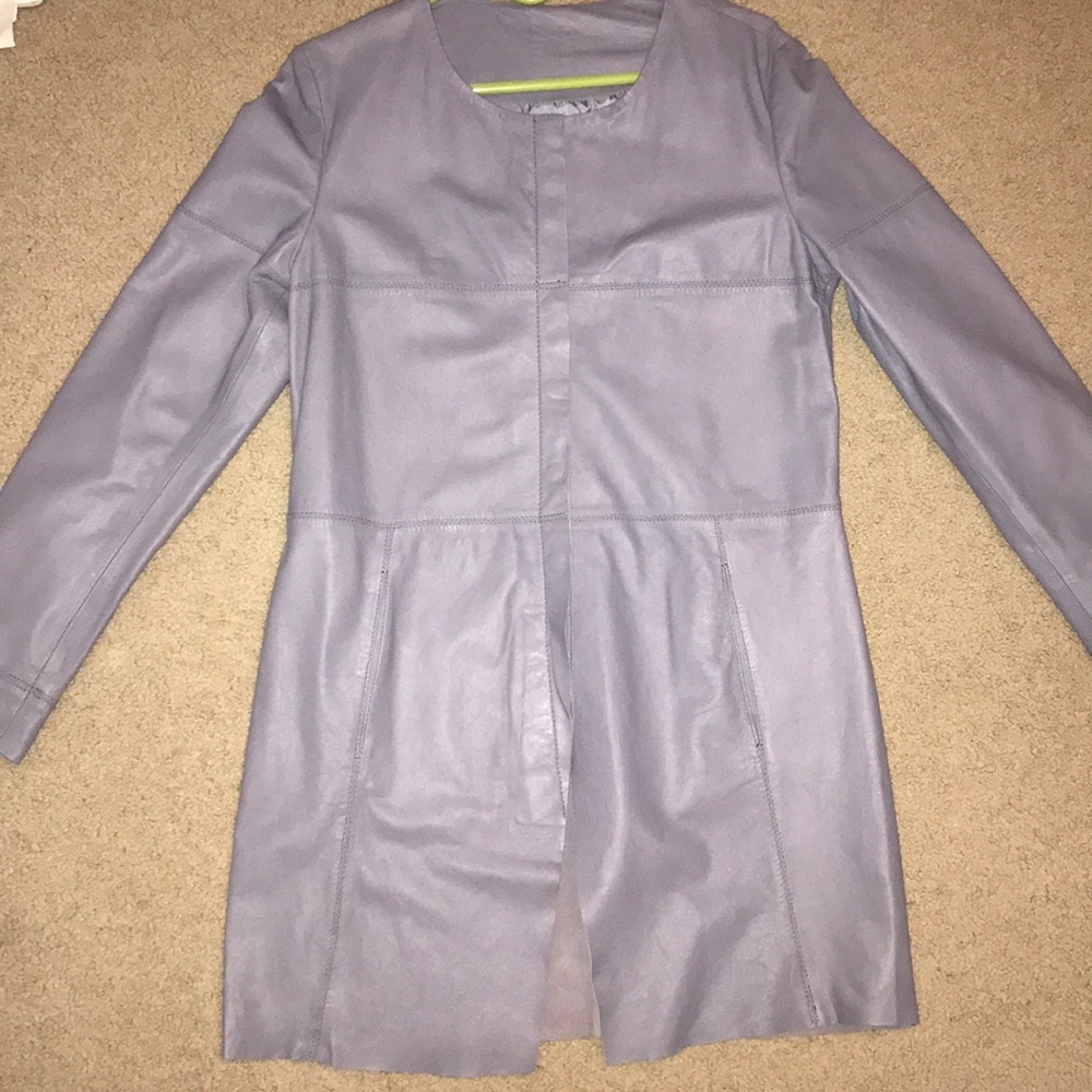 Wilson’s leather trench coat leather jacket
